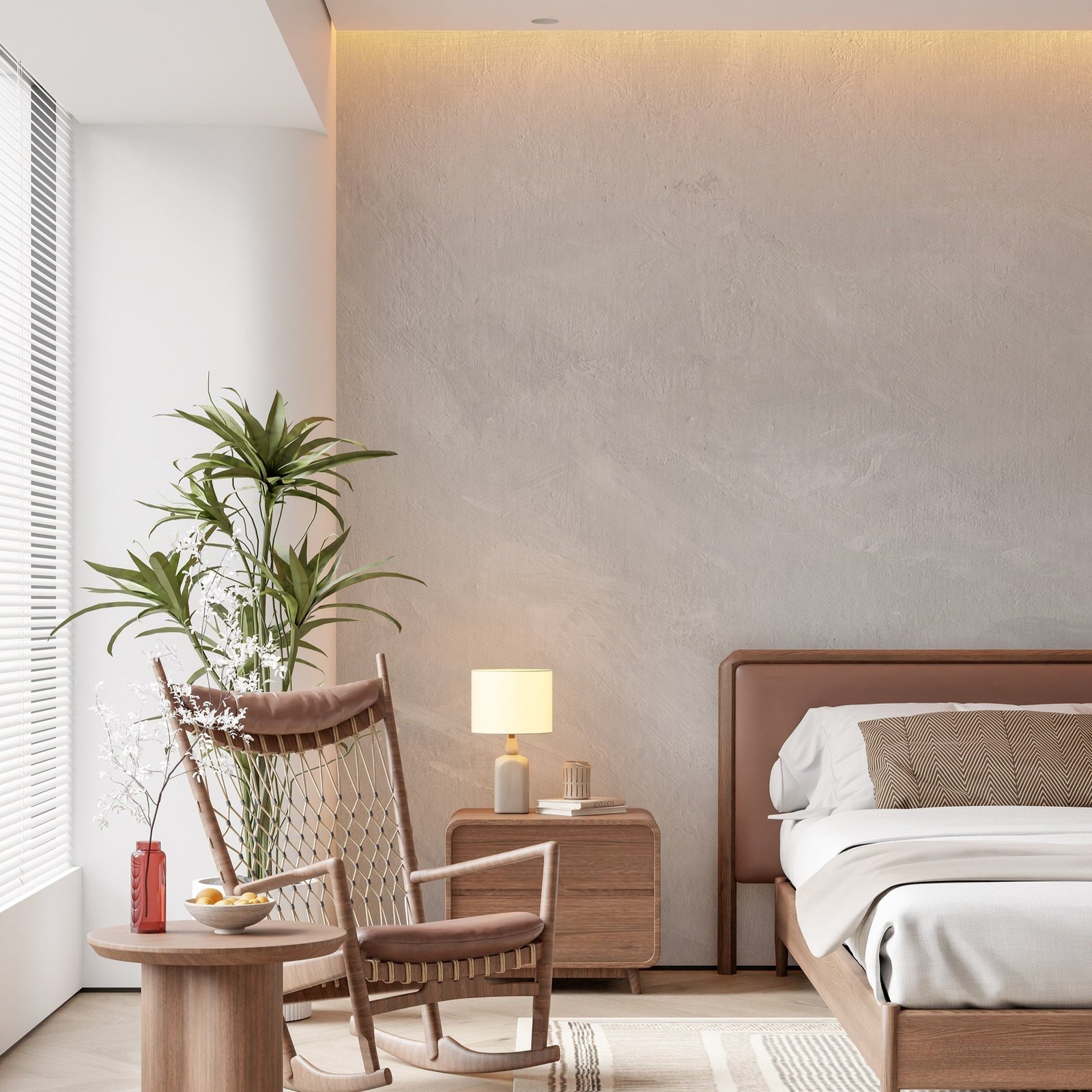 Abstract_neutral_art_background_with_paint_brush_strokes_in_grey_color_shades._Contemporary_minimalist_artwork_2-min_e3c852a2-b560-4e80-a8c5-8e794a23bfa2 Modern Limewash Wallpaper - Soft Faux Plaster Wall Mural - Image 1