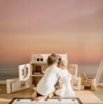 Abstract Sunset Ocean Wallpaper Mural - Image 2