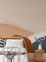 Mountain Mural Wallpaper Abstract Landscape Removable Wallpaper - Image 5