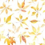 Yellow Fall Leaves Wallpaper - Removable Wallpaper - Image 2