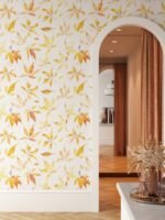 Yellow Fall Leaves Wallpaper - Removable Wallpaper - Image 4