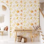 Yellow Fall Leaves Wallpaper - Removable Wallpaper - Image 5