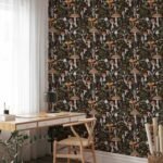 Mushroom Wallpaper Woodland Wall paper Removable Wallpaper - Image 4