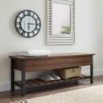 Park City Wood and Metal Bench - Image 7