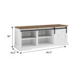 Sliding Barn Door Entry Bench - Image 3