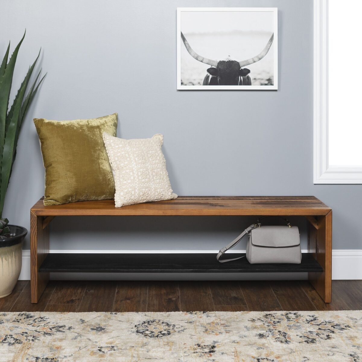 Alpine Rustic 58" Entry Bench - Image 2