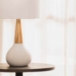 Baugo White Ceramic Table Lamp - Image 9