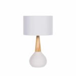 Baugo White Ceramic Table Lamp - Image 7