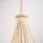 4-Light Golden Farmhouse Dry Rated Chandelier - Image 8
