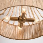 4-Light Golden Farmhouse Dry Rated Chandelier - Image 3