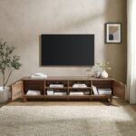 Barn Door 70" Rustic TV Stand - Image 4