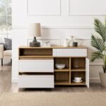 Beckett 52" Contemporary Storage  Buffet Sideboard & TV Stand - Image 7