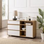 Beckett 52" Contemporary Storage  Buffet Sideboard & TV Stand - Image 8