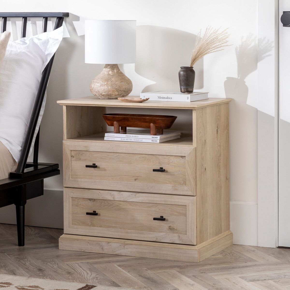Clyde Classic 2-Drawer Nightstand / Side Table - Image 1