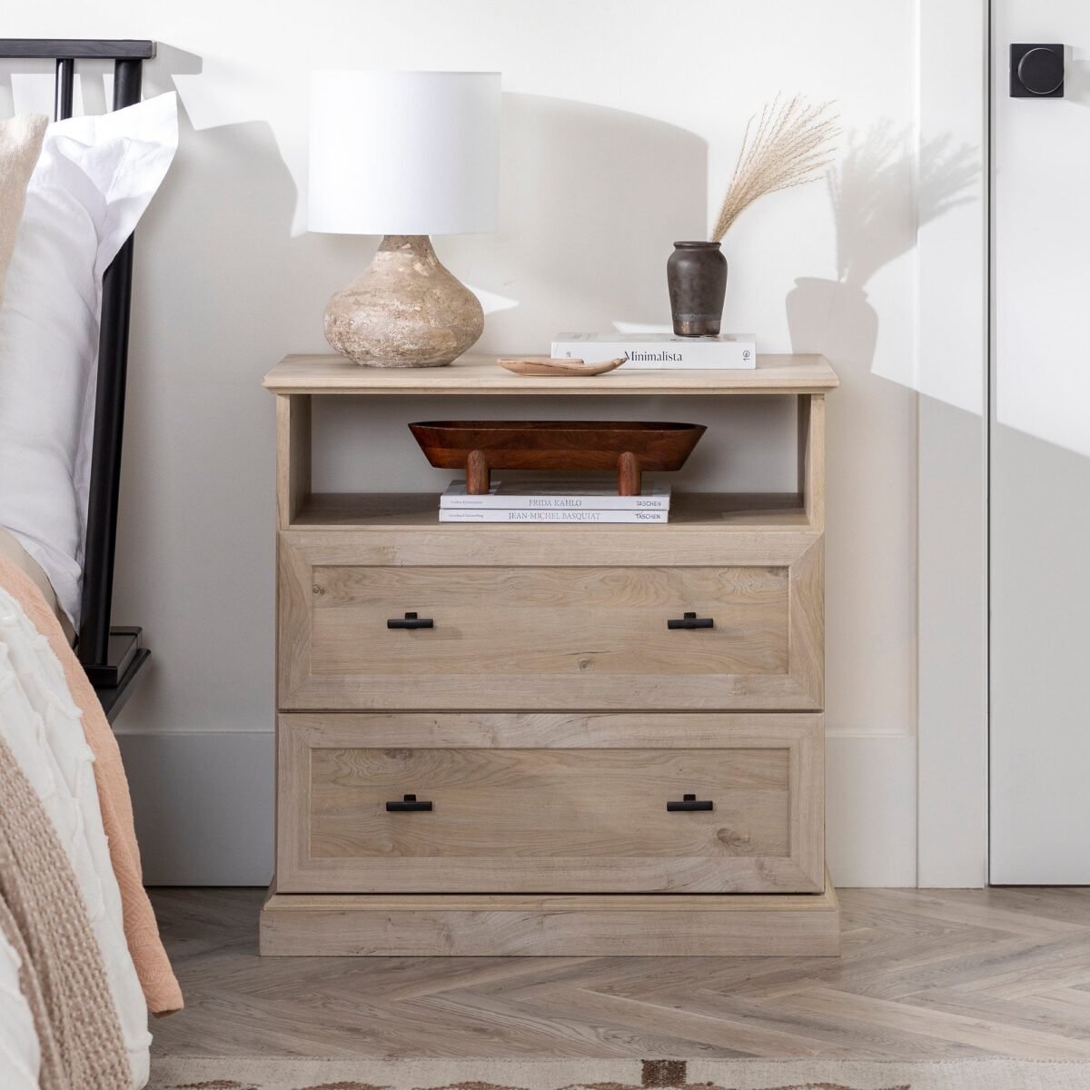 Clyde Classic 2-Drawer Nightstand / Side Table - Image 4