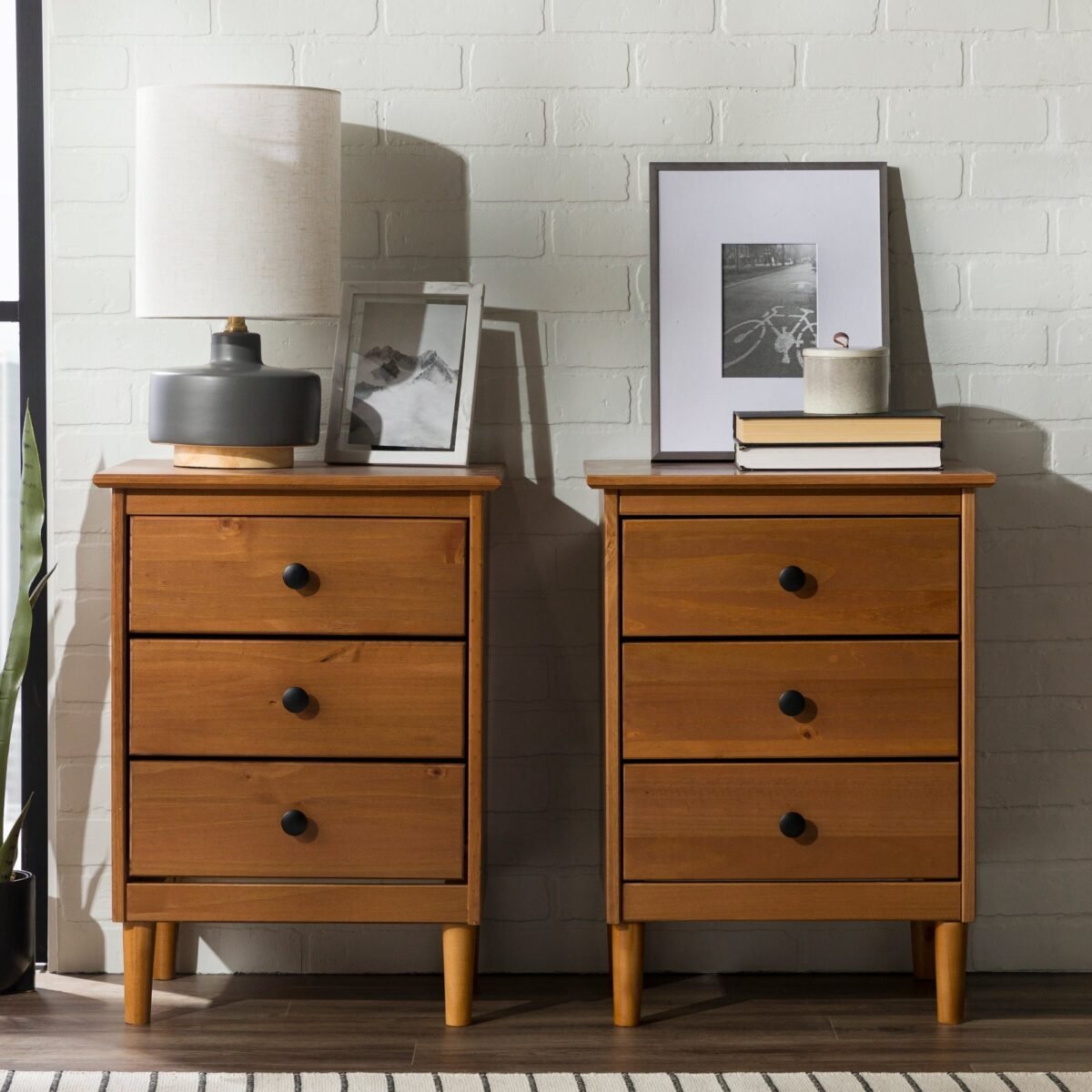 Spencer Solid Transitional Wood Nightstand - Image 32
