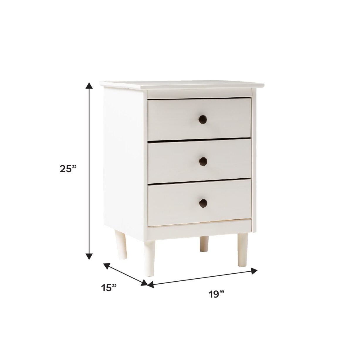 Spencer Solid Transitional Wood Nightstand - Image 17