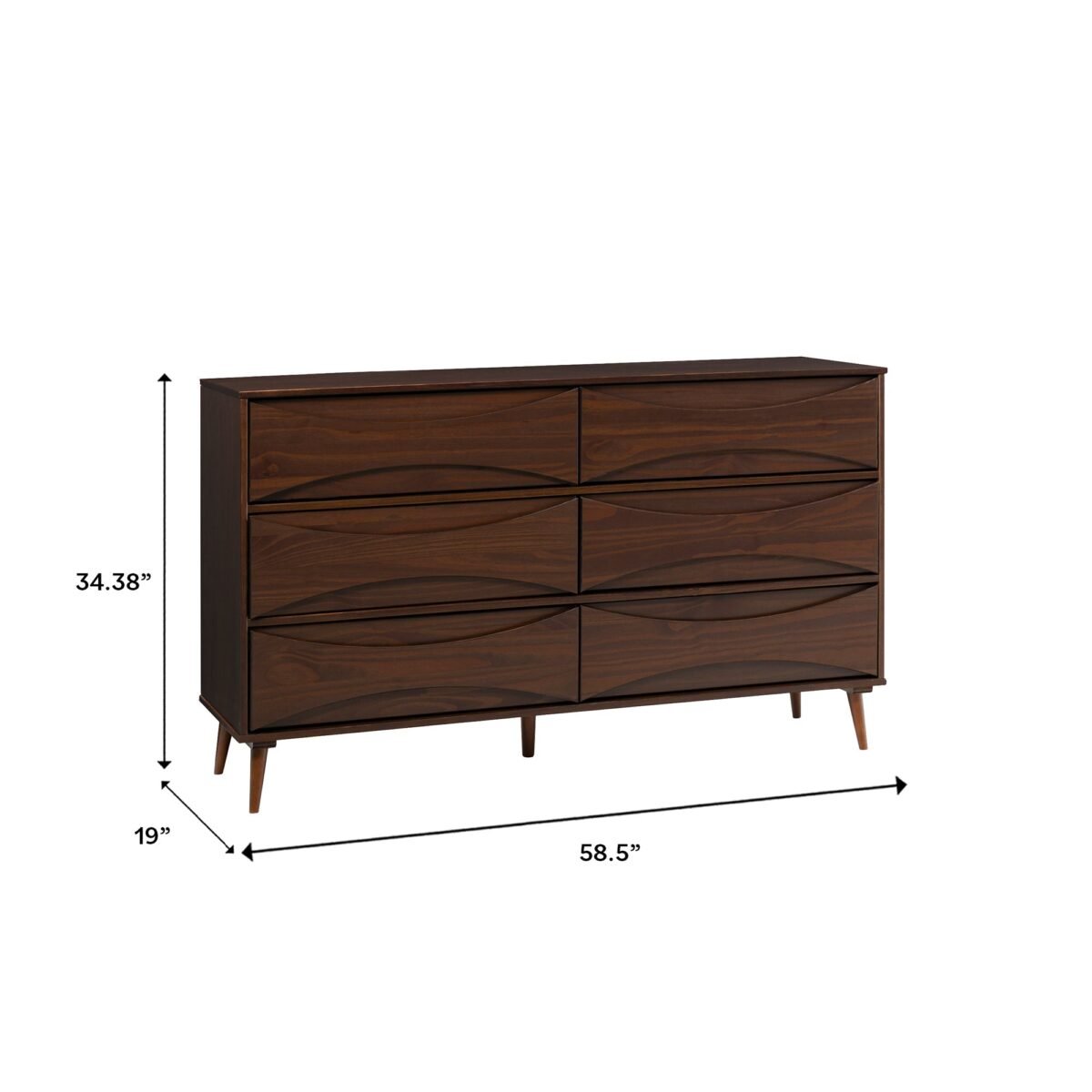 Atticus Solid Wood Mid-Century Modern Dresser - Image 3