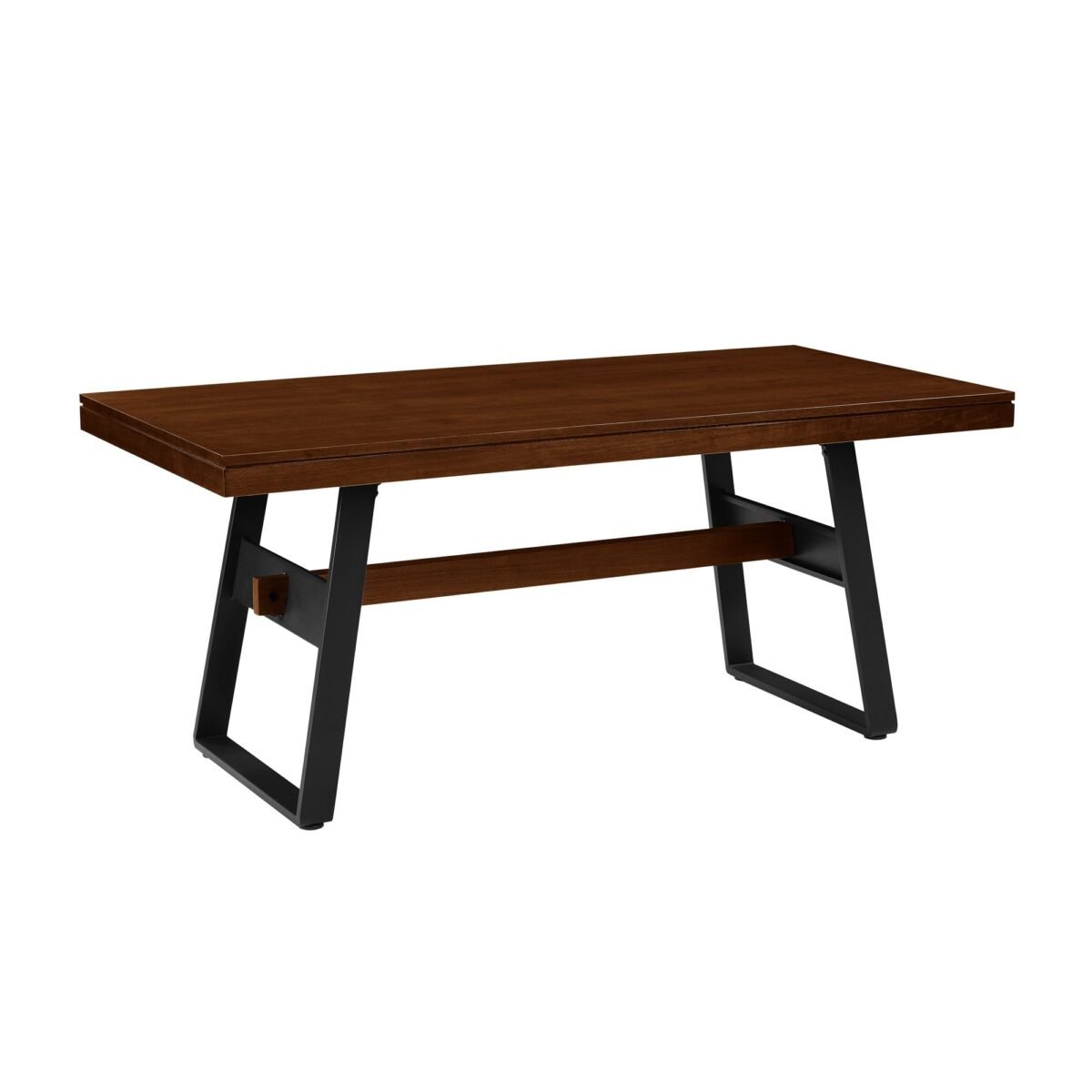 Brickell Modern Industrial Bridge-Leg Dining Table & Desk - Image 8
