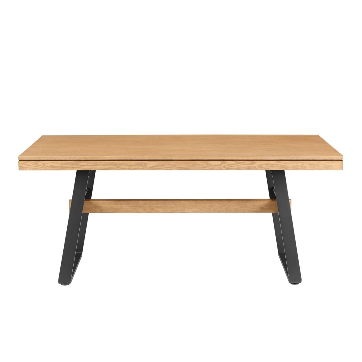 Brickell Modern Industrial Bridge-Leg Dining Table & Desk - Image 5