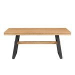 Brickell Modern Industrial Bridge-Leg Dining Table & Desk - Image 5