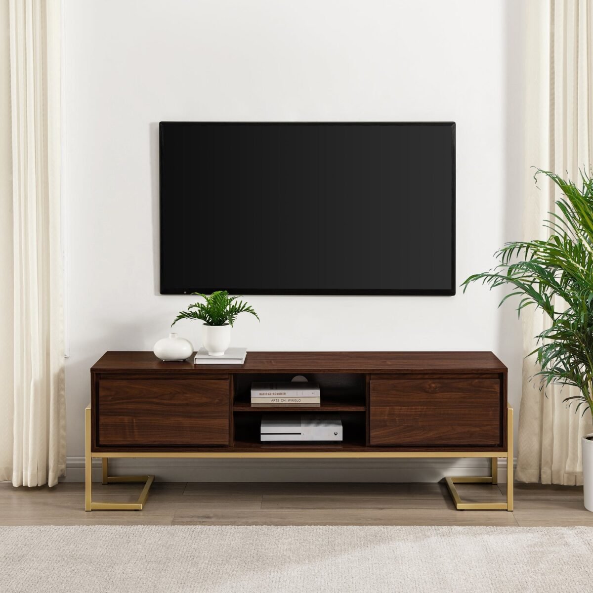 Betty Modern Glam 2-Drawer TV Stand - Image 8