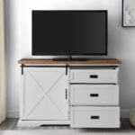 Sliding X Barn Door Buffet Sideboard & TV Stand - Image 5