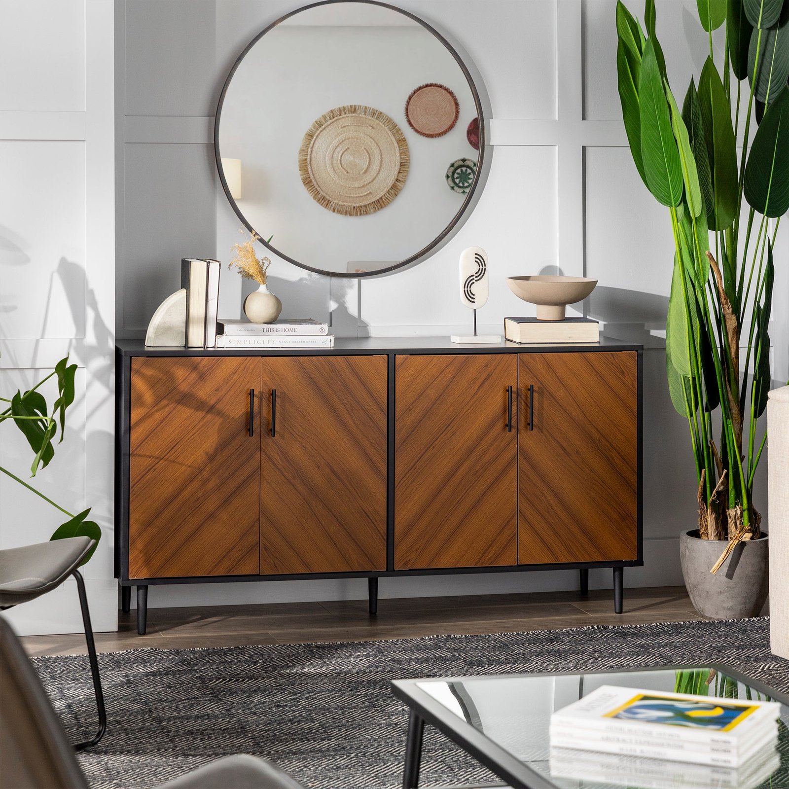 BU58HPBMACBSB_US_Shopify_LS_01 Bookmatch Hampton Buffet Sideboard / TV Stand - Image 1