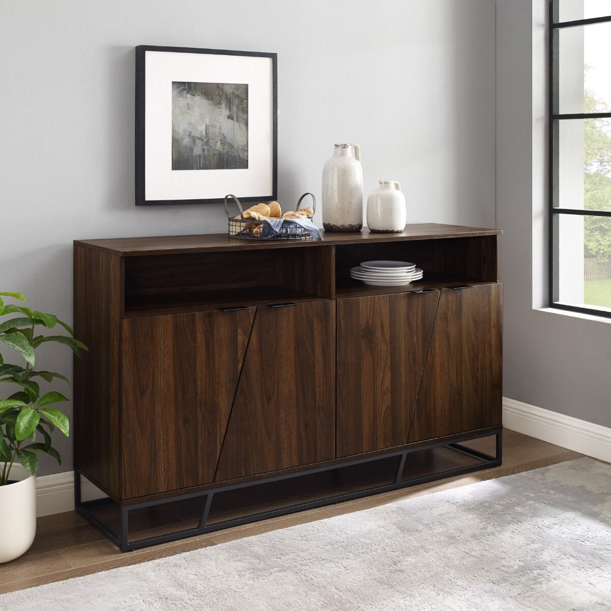 Ian Angled Door Buffet Sideboard / TV Stand - Image 1