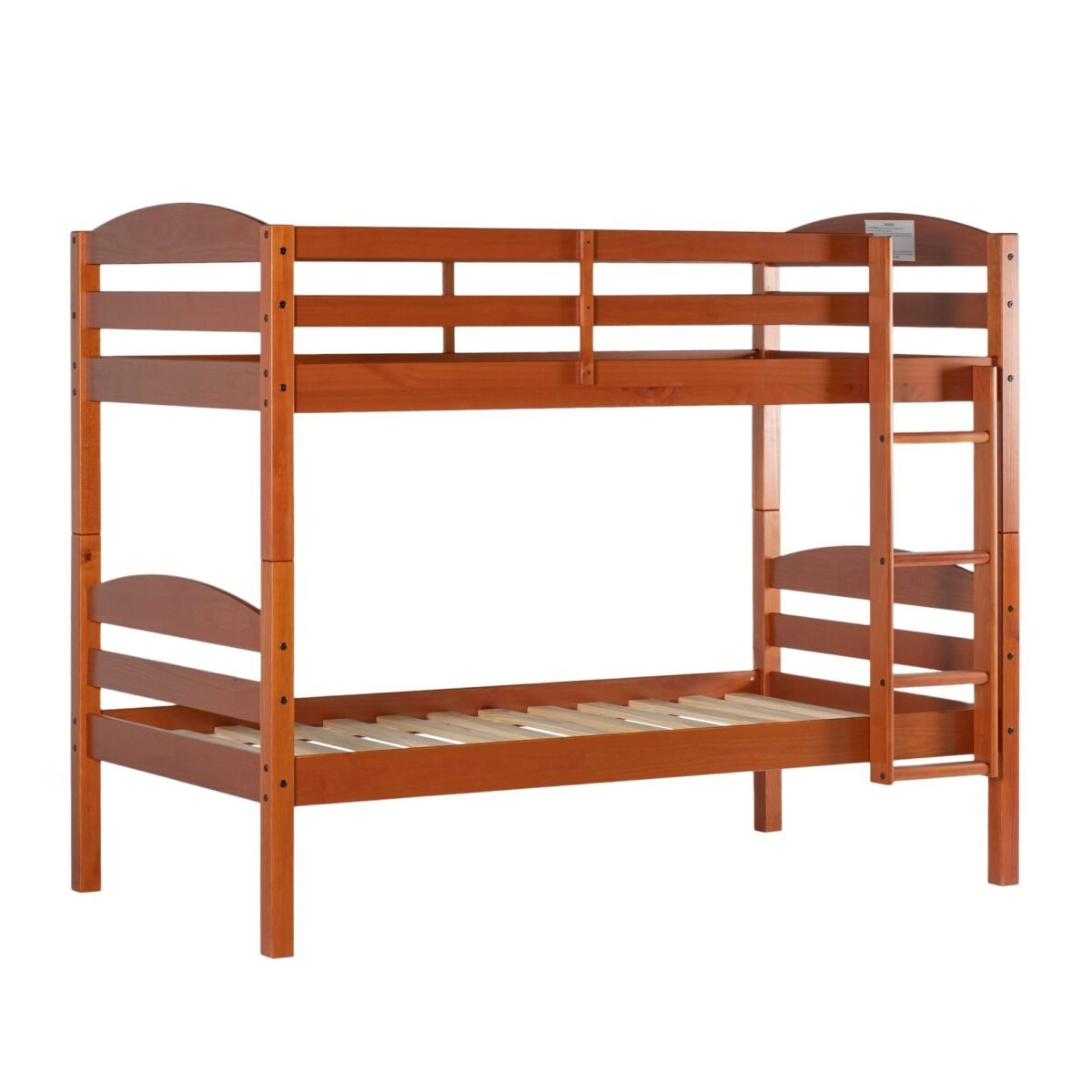 Carolina Transitional Solid Wood Twin-over-Twin Bunk Bed - Image 8