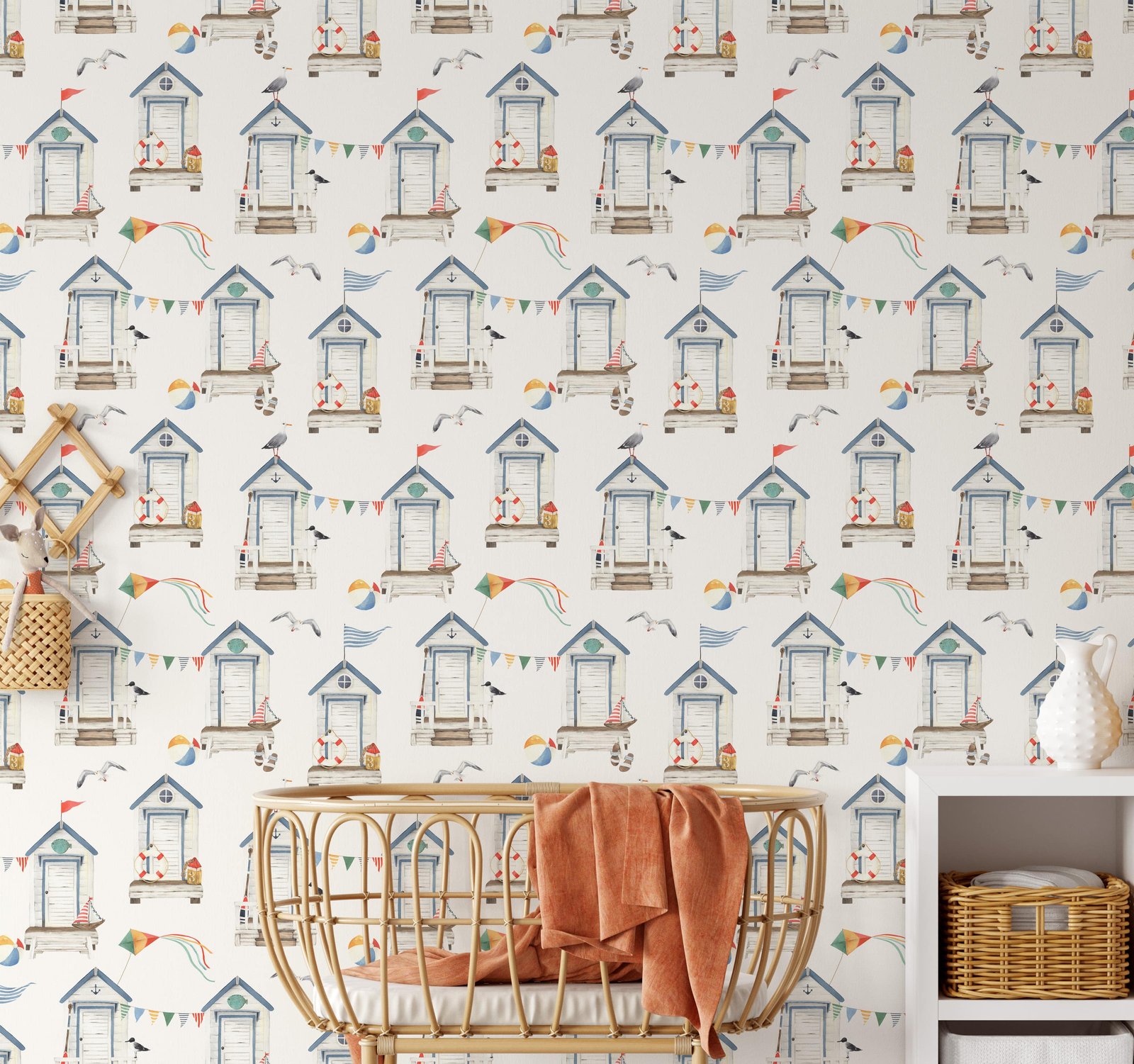 Beach Hut Wallpaper - Image 5