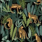 Leopard Print Peel and Stick Wallpaper - Exotic Tropical Wallpaper - Image 2