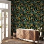 Leopard Print Peel and Stick Wallpaper - Exotic Tropical Wallpaper - Image 4