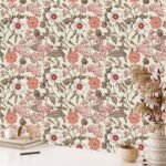 Vintage Flower Art Wallpaper Peel and Stick - Image 6