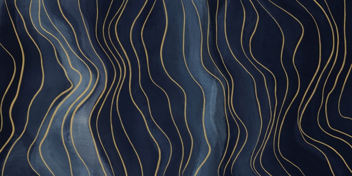 Abstract Navy Blue Removable Wallpaper Mural - Image 6