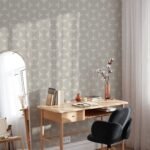 Modern Geometric Wallpaper - Beige & Grey Pattern Wallpaper - Image 2