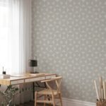 Modern Geometric Wallpaper - Beige & Grey Pattern Wallpaper - Image 3