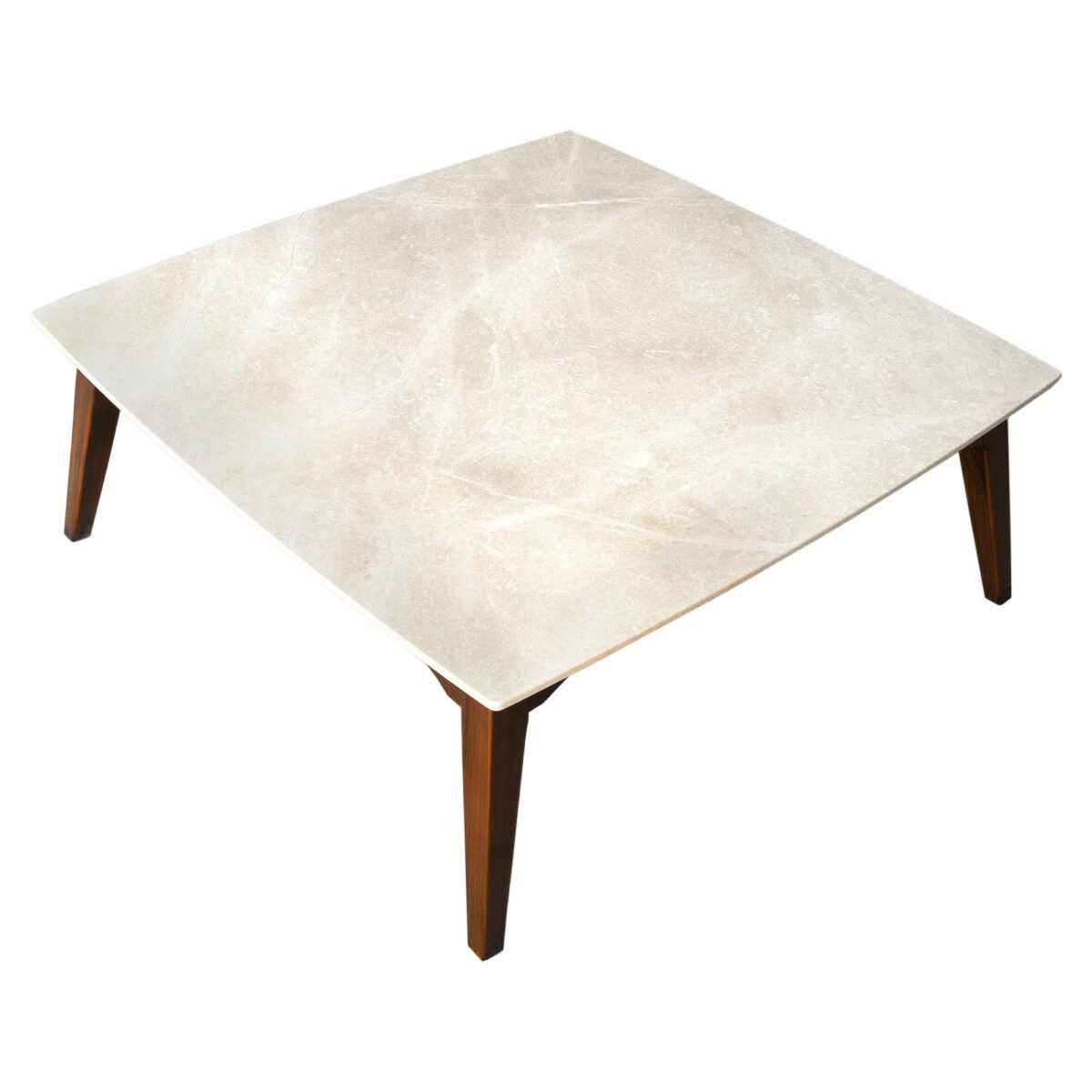 Burdur Beige Marble Coffee Table Rectangular Polished and Eased Edge - Image 2