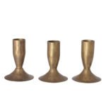 3.5" Iron Candleholders in Antique Brass - Image 7