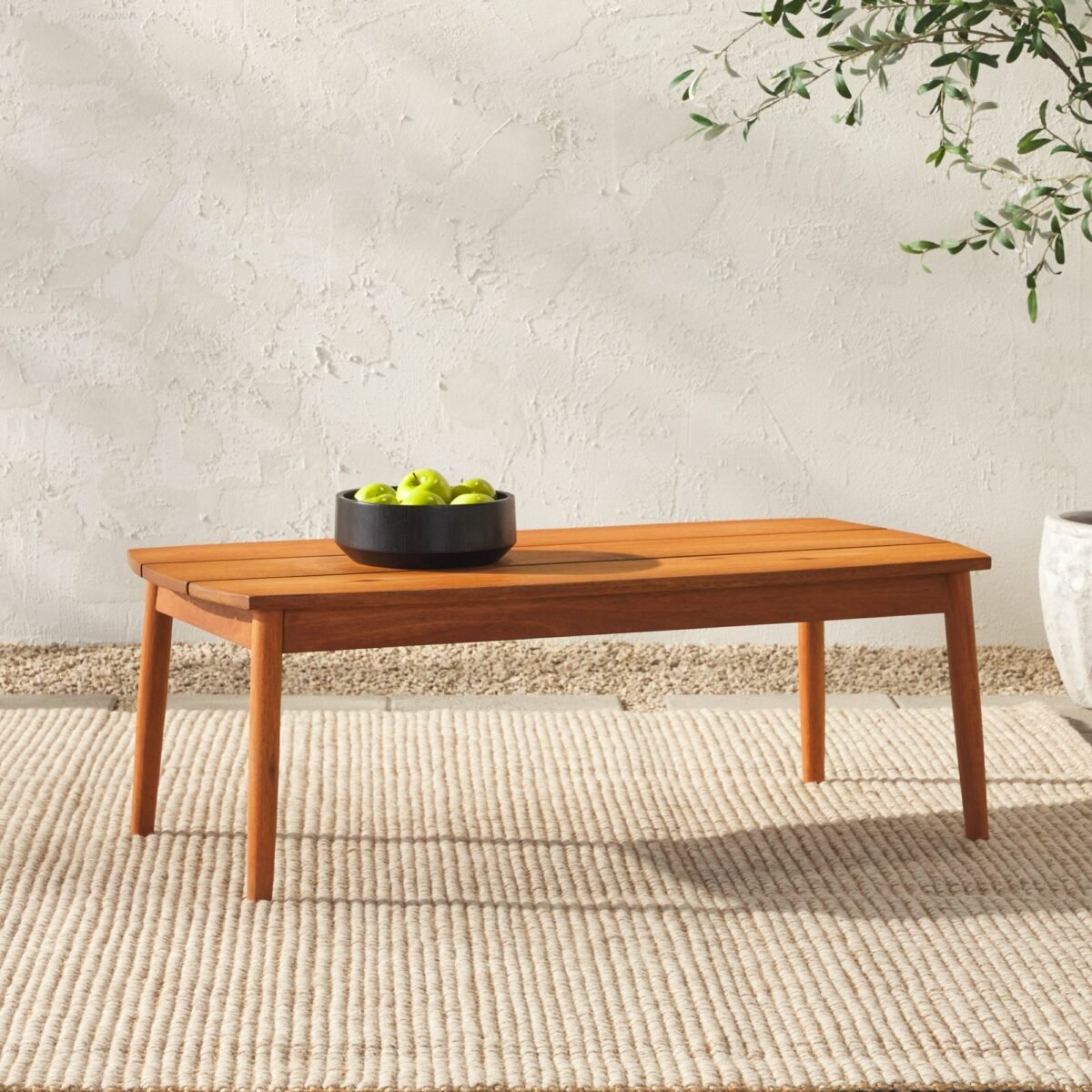 Circa Modern Solid Wood Patio Coffee Table - Image 1