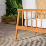 Circa Modern Solid Wood Spindle Patio Lounge Chair - Image 9