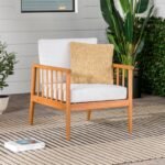 Circa Modern Solid Wood Spindle Patio Lounge Chair - Image 7