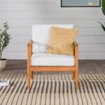 Circa Modern Solid Wood Spindle Patio Lounge Chair - Image 8