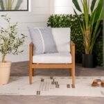 Circa Modern Solid Wood Spindle Patio Lounge Chair - Image 2