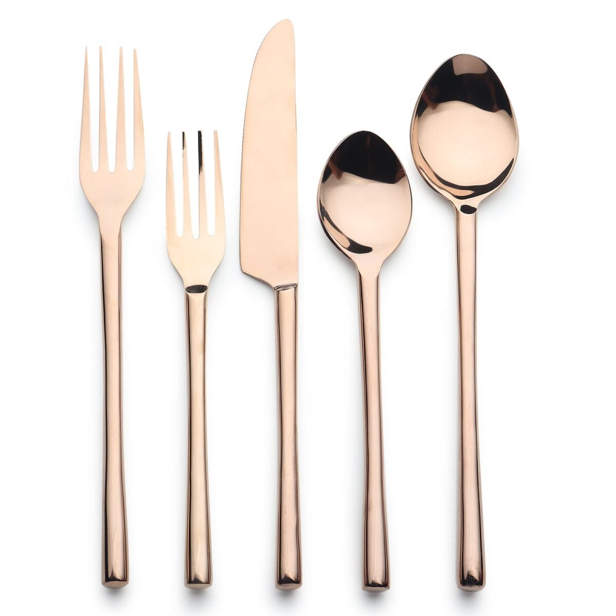 Camellia PVD Flatware, 5-Pc. Place Setting - Image 10