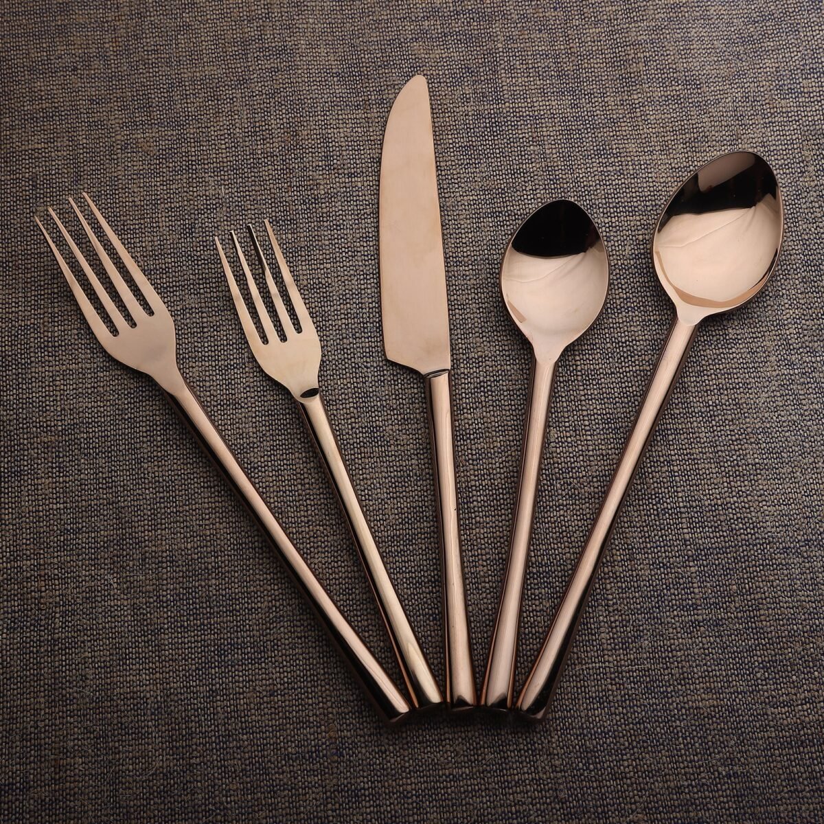 Camellia PVD Flatware, 5-Pc. Place Setting - Image 7