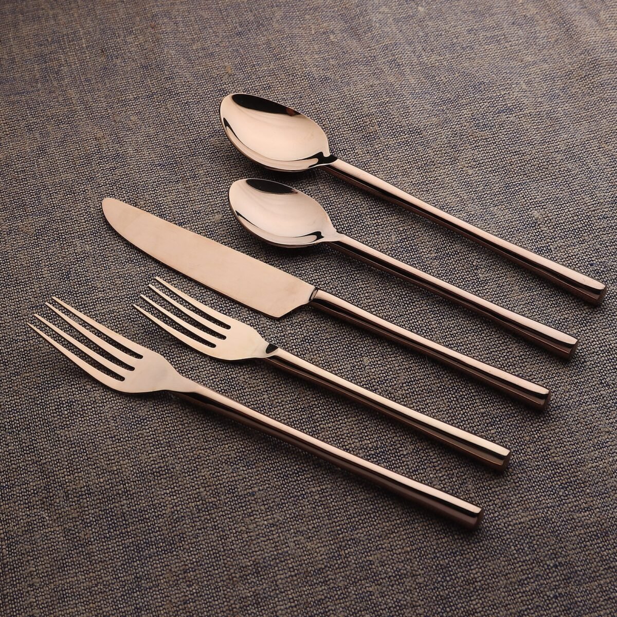 Camellia PVD Flatware, 5-Pc. Place Setting - Image 9