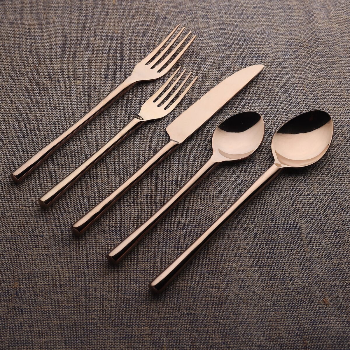 Camellia PVD Flatware, 5-Pc. Place Setting - Image 6
