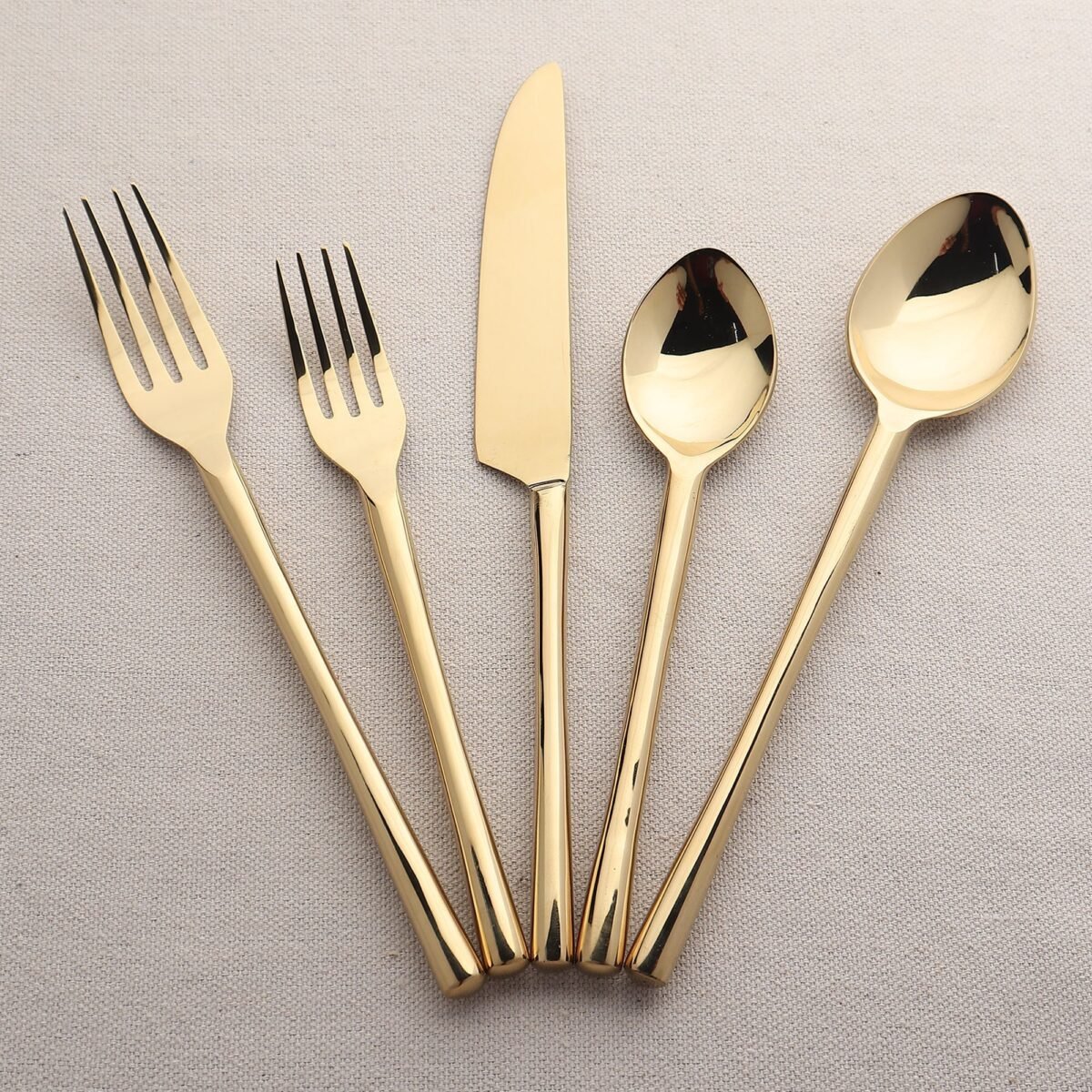 Camellia PVD Flatware, 5-Pc. Place Setting - Image 2