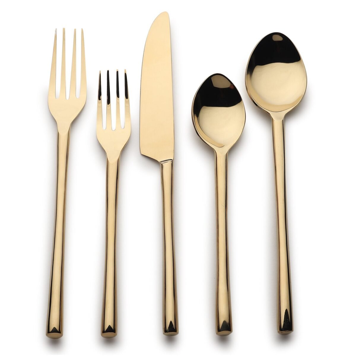 Camellia PVD Flatware, 5-Pc. Place Setting - Image 5
